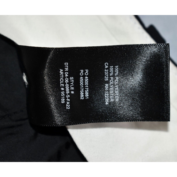 A5 Auth WILFRED Black Crepe Straight Pleated Front Trouser Pants Size 00 - Picture 7 of 7